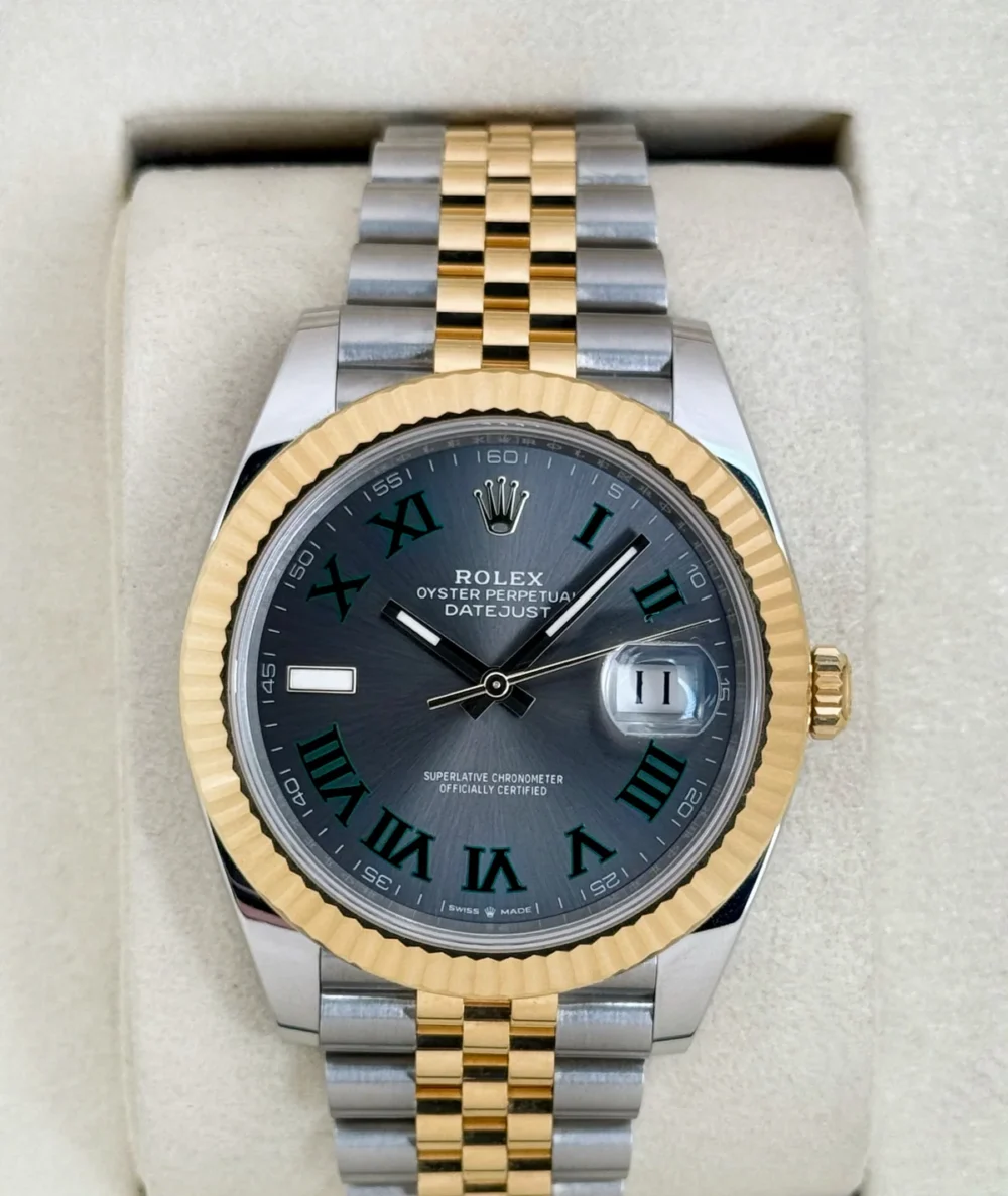 2025 Rolex Datejust 41mm 126333 Two-Tone Jubilee Wimbledon Dial