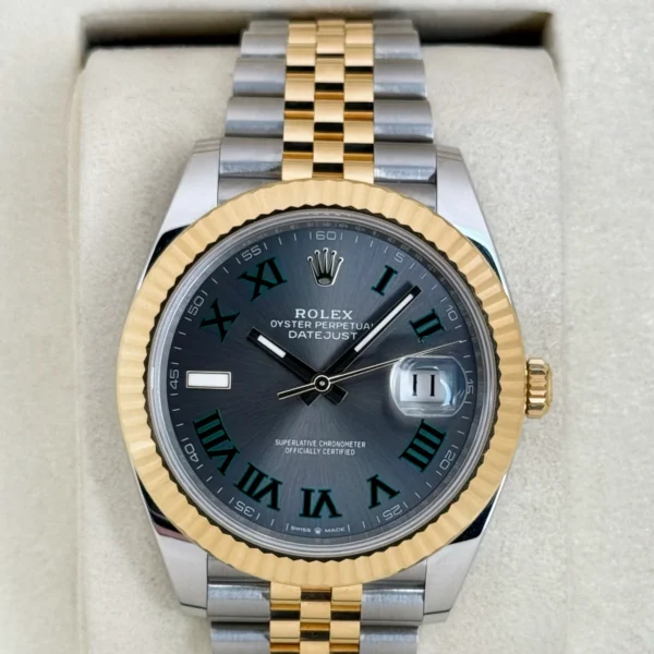 2025 Rolex Datejust 41mm 126333 Two-Tone Jubilee Wimbledon Dial