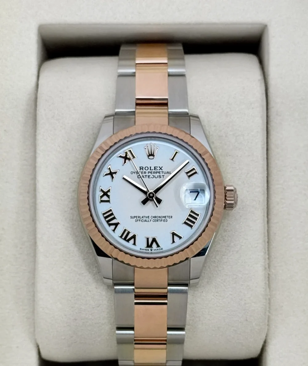 NEW 2025 Rolex Ladies Datejust 31mm 278271 Two-Tone Oyster White Dial