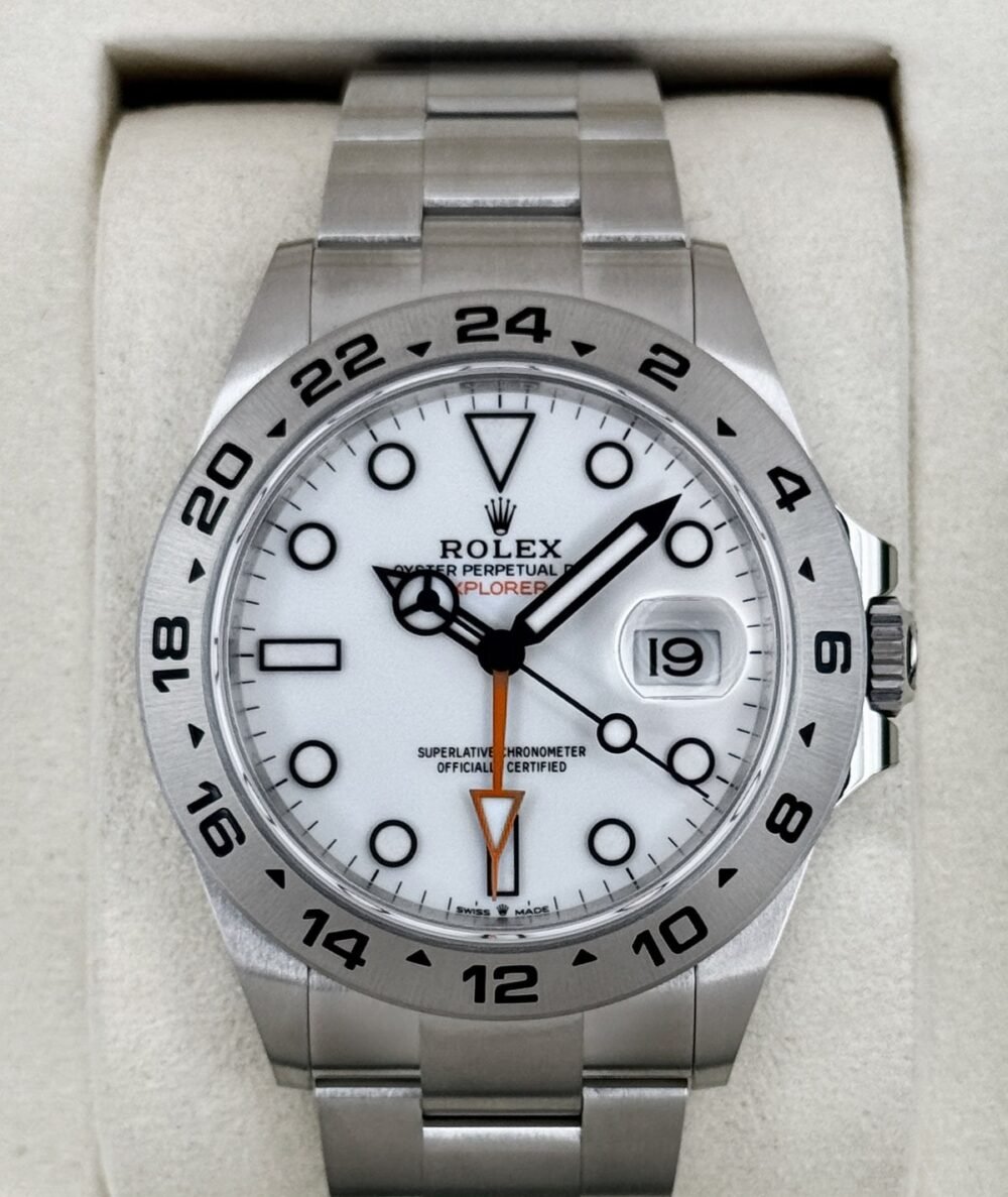 NEW 2026 Rolex Explorer II 42mm 226570 Stainless Steel Polar White Dial