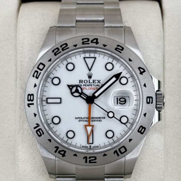 NEW 2026 Rolex Explorer II 42mm 226570 Stainless Steel Polar White Dial