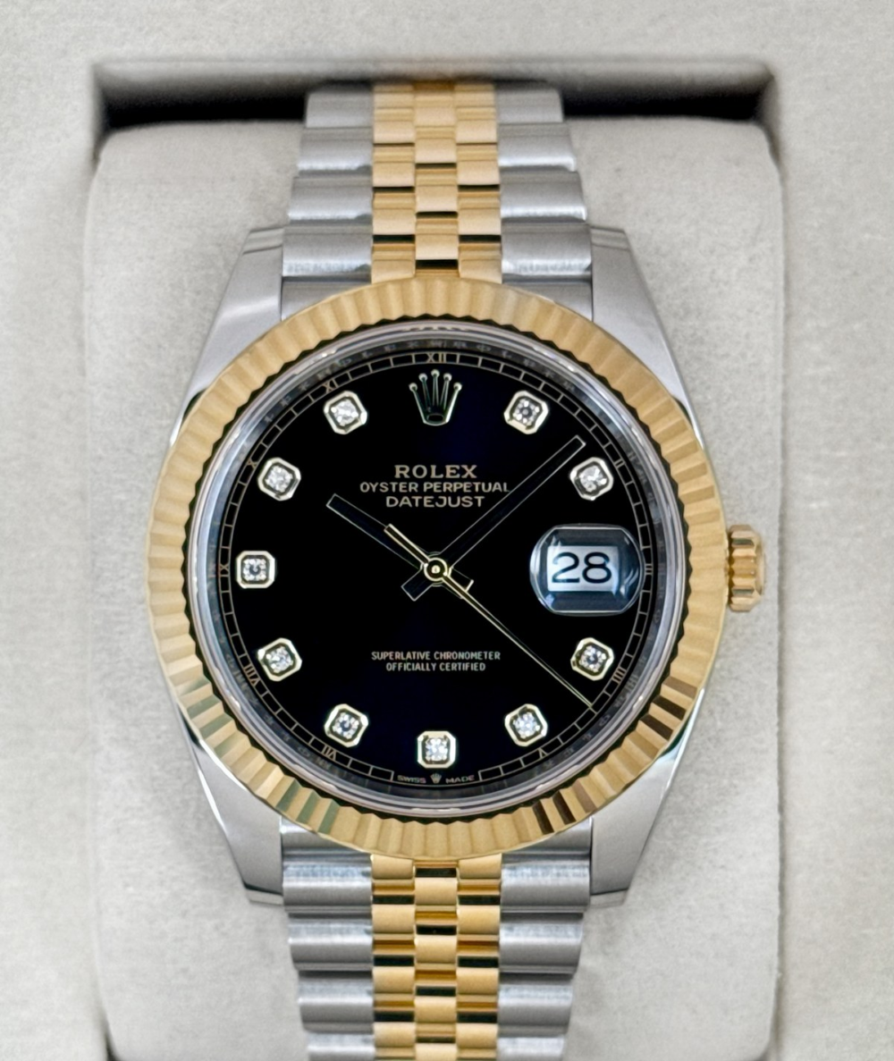 NEW 2025 Rolex Datejust 41mm 126333 Two-Tone Jubilee Black Dial