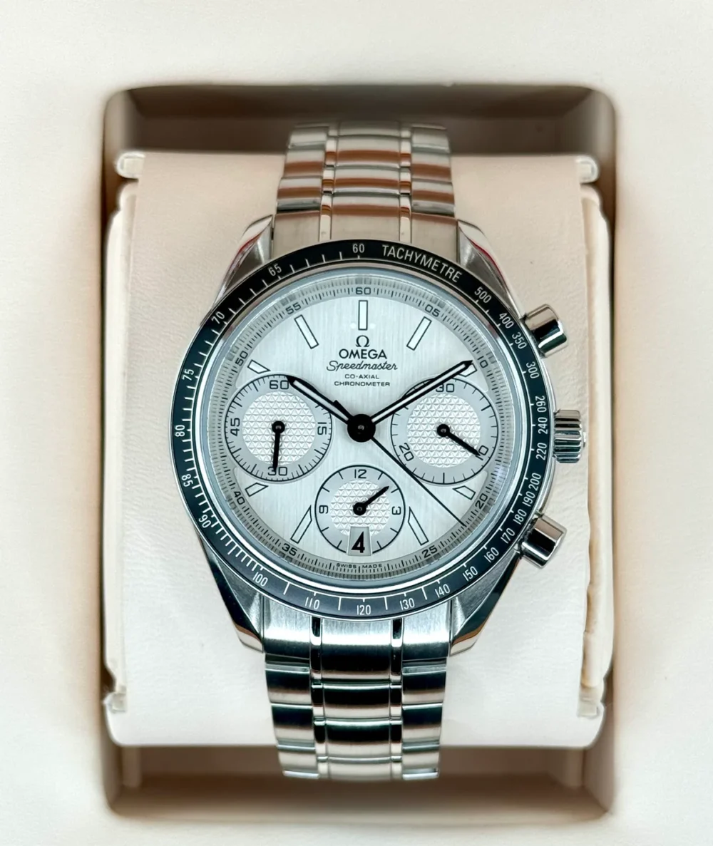 2020 Omega Speeedmaster Racing 40mm 326.30.40.5002.001 White Dial