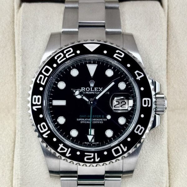 2018 Rolex GMT-Master II 40mm 116710LN Stainless Steel Black Dial
