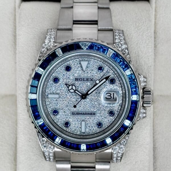 2019 Rolex Submariner 40mm 116659SABR White Gold Diamond Pave Dial