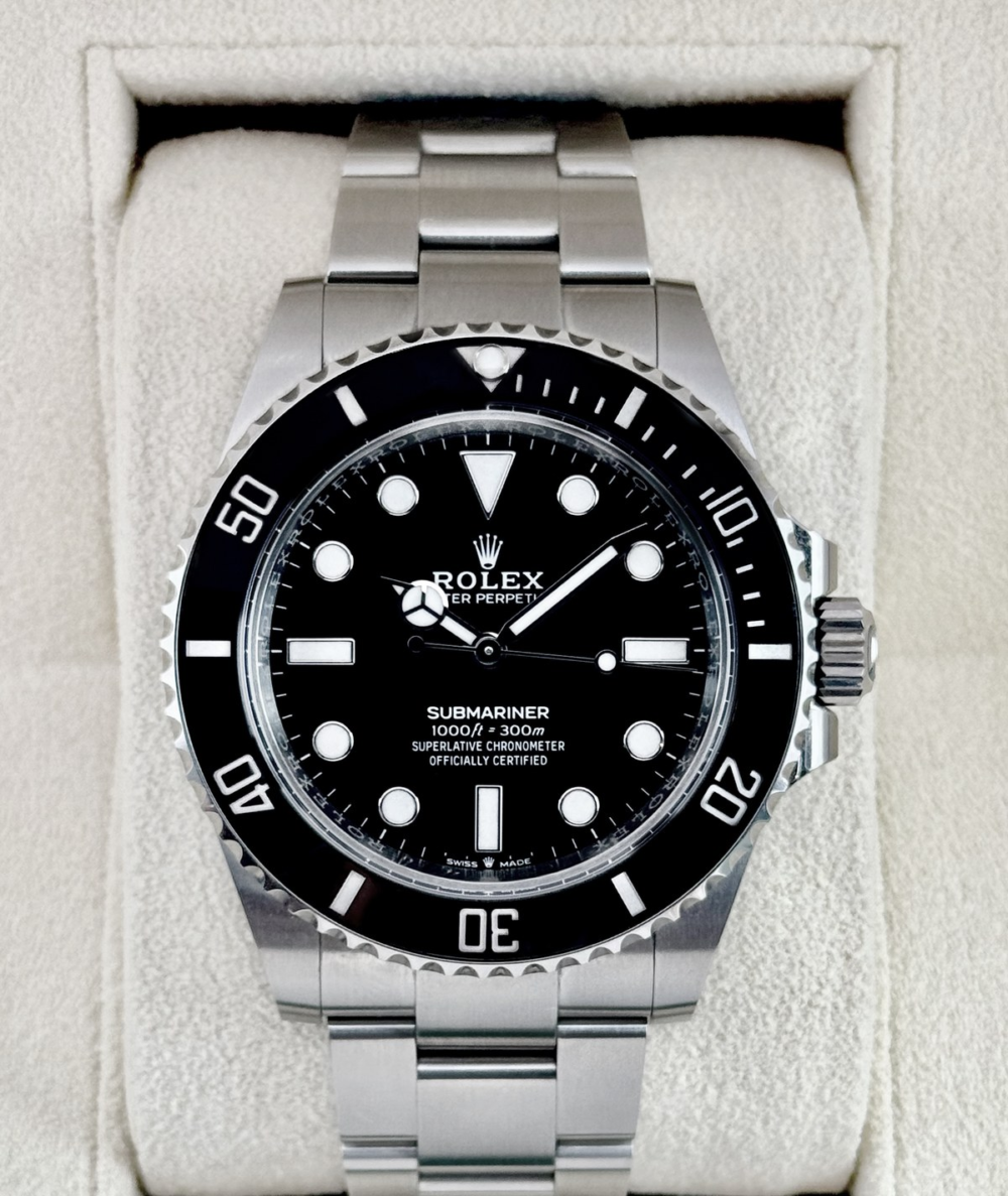 2024 Rolex Submariner 41mm 124060 Stainless Steel Black Dial