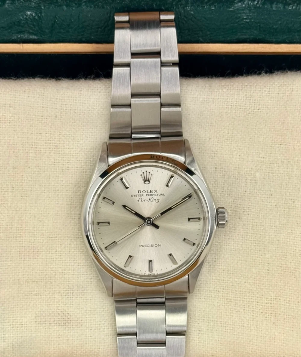1973 Rolex Air-King 34mm 5500 Stainless Steel Oyster Silver Dial (Collectors Set)