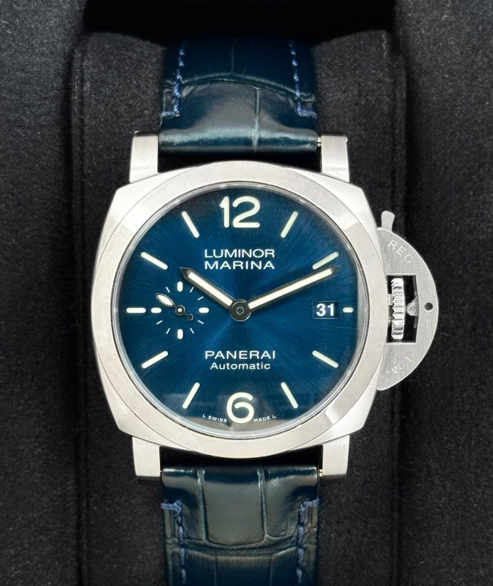 2021 Panerai Luminor Marina Quaranta 40mm PAM01270 Stainless Steel Blue Dial