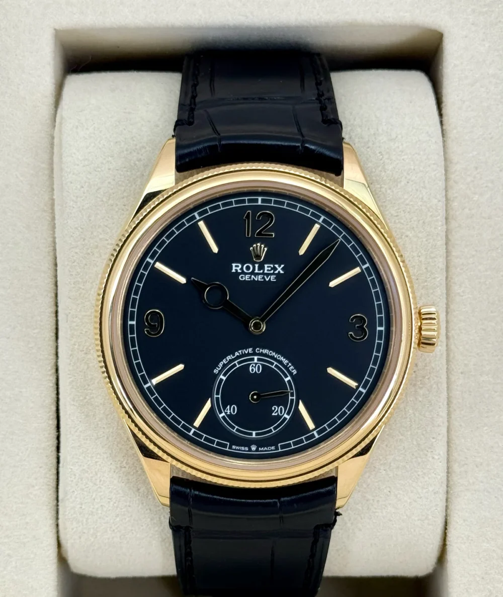 NEW 2025 Rolex 1908 39mm 52508 Yellow Gold Black Dial