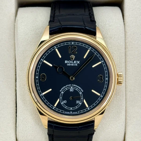 NEW 2025 Rolex 1908 39mm 52508 Yellow Gold Black Dial