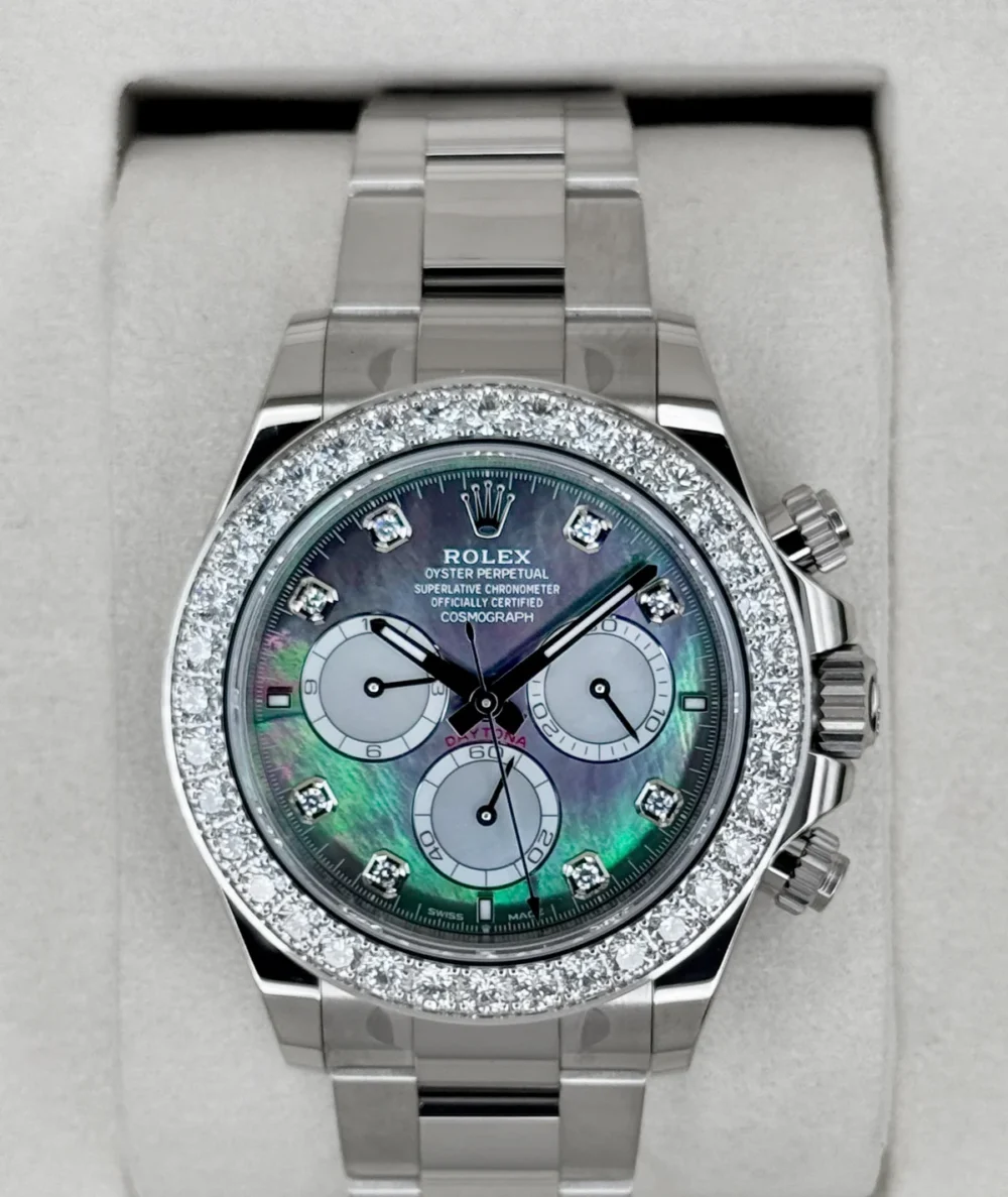 NEW 2025 Rolex Daytona 40mm 126579RBR Mother of Pearl Diamond Dial (STICKERED)