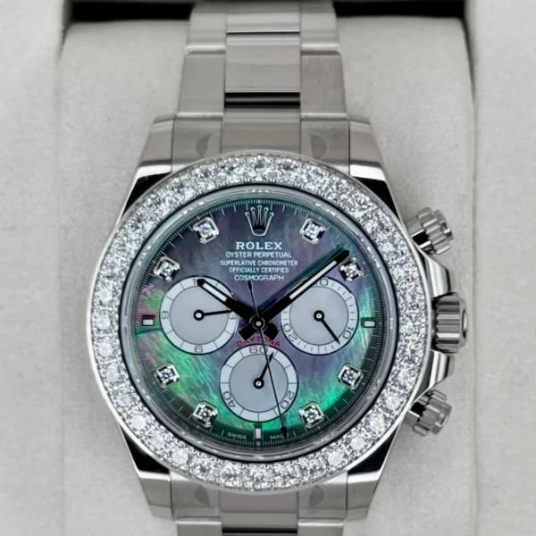 NEW 2025 Rolex Daytona 40mm 126579RBR Mother of Pearl Diamond Dial (STICKERED)