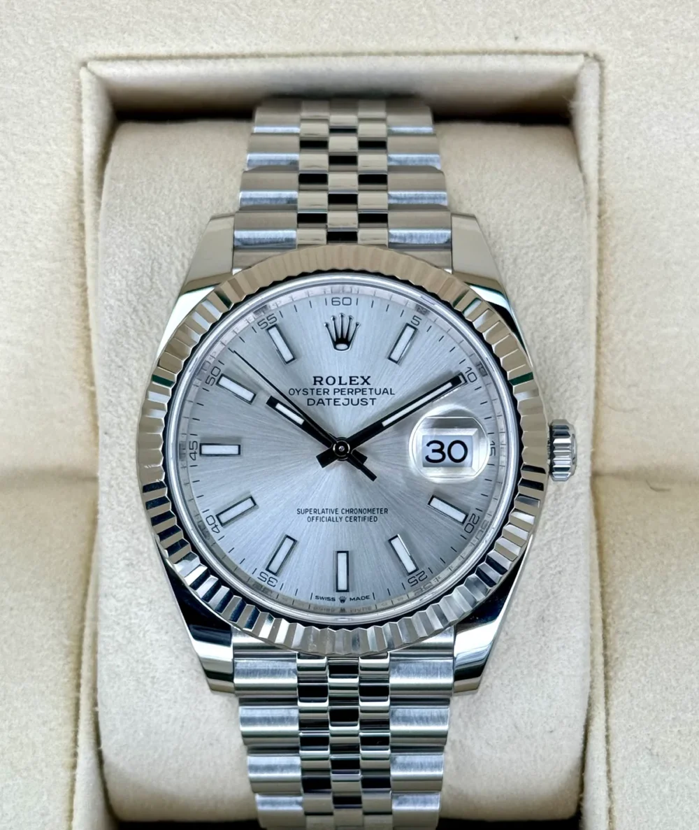 2020 Rolex Datejust 41mm 126334 Stainless Steel Jubilee Silver Dial