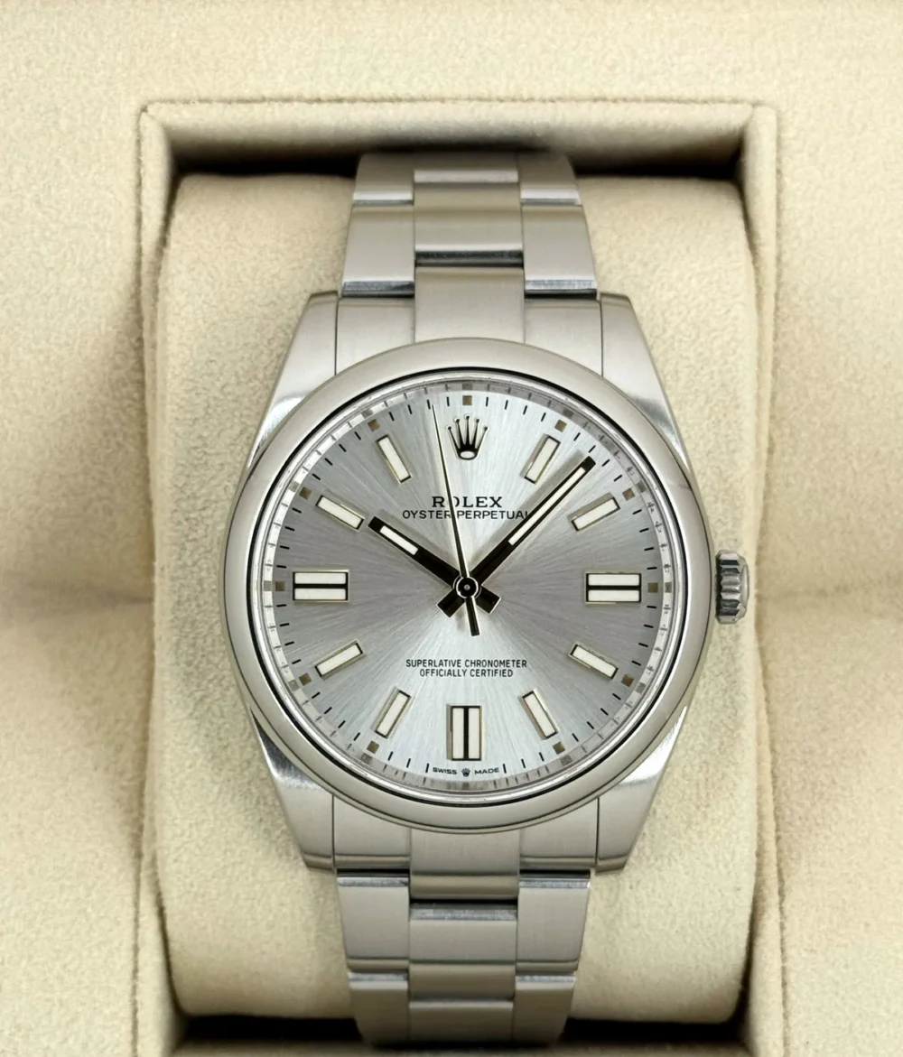 2023 Rolex Oyster Perpetual 41mm 124300 Silver Dial