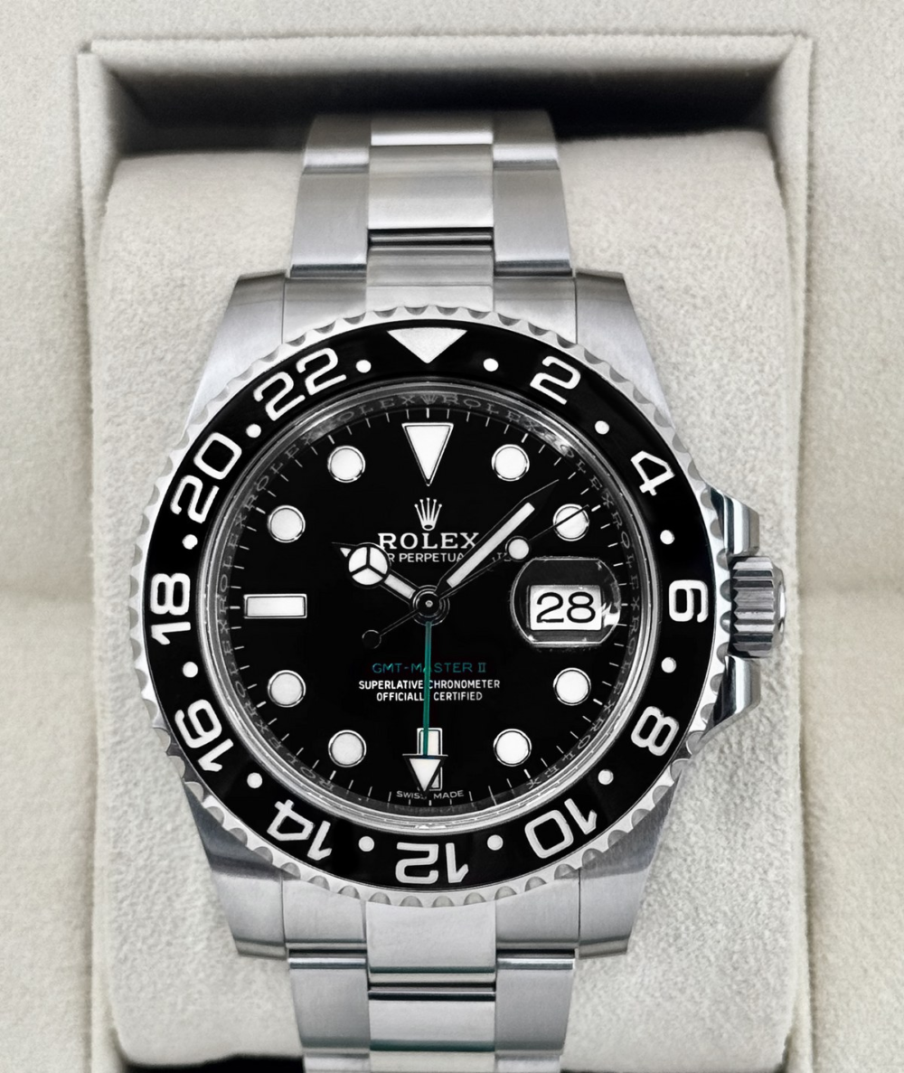 2019 Rolex GMT-Master II 40mm 116710LN Stainless Steel Black Dial