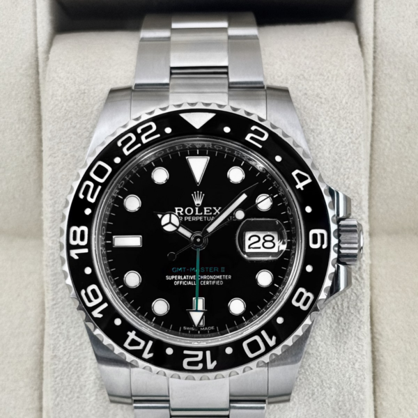 2019 Rolex GMT-Master II 40mm 116710LN Stainless Steel Black Dial