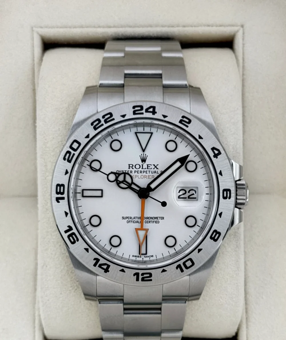 2020 Rolex Explorer II 42mm 216570 Polar White Dial