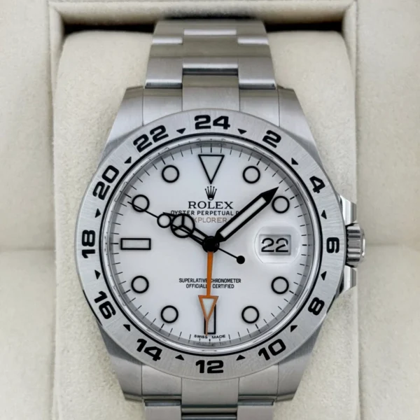 2020 Rolex Explorer II 42mm 216570 Polar White Dial