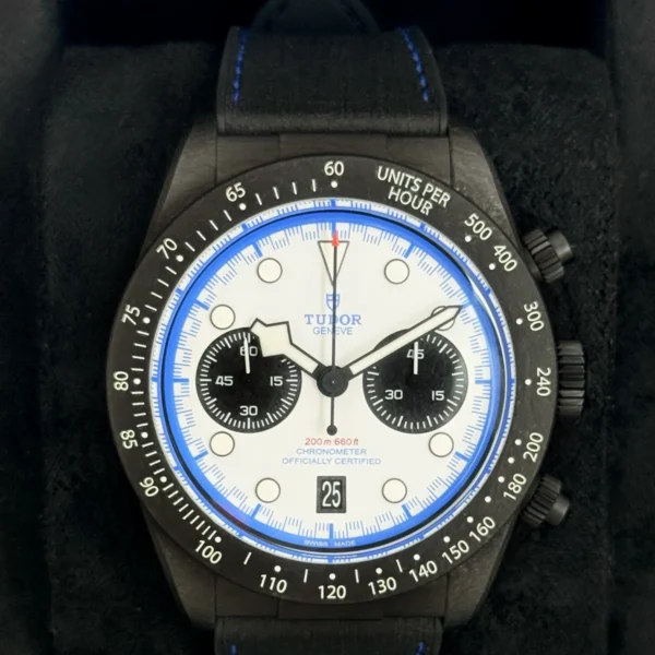 NEW 2025 Tudor Black Bay 25 42mm 79377KN Black Carbon White Dial