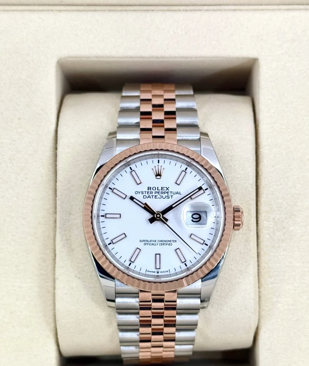 NEW 2025 Rolex Datejust 36mm 126231 Two-Tone Jubilee White Dial