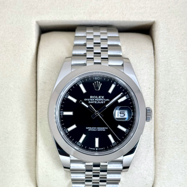 NEW 2025 Rolex Datejust 41mm 126300 Stainless Steel Jubilee Black Dial