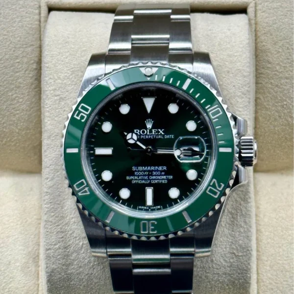 2014 Rolex Submariner "Hulk" 40mm 116610LV Oyster Green Dial