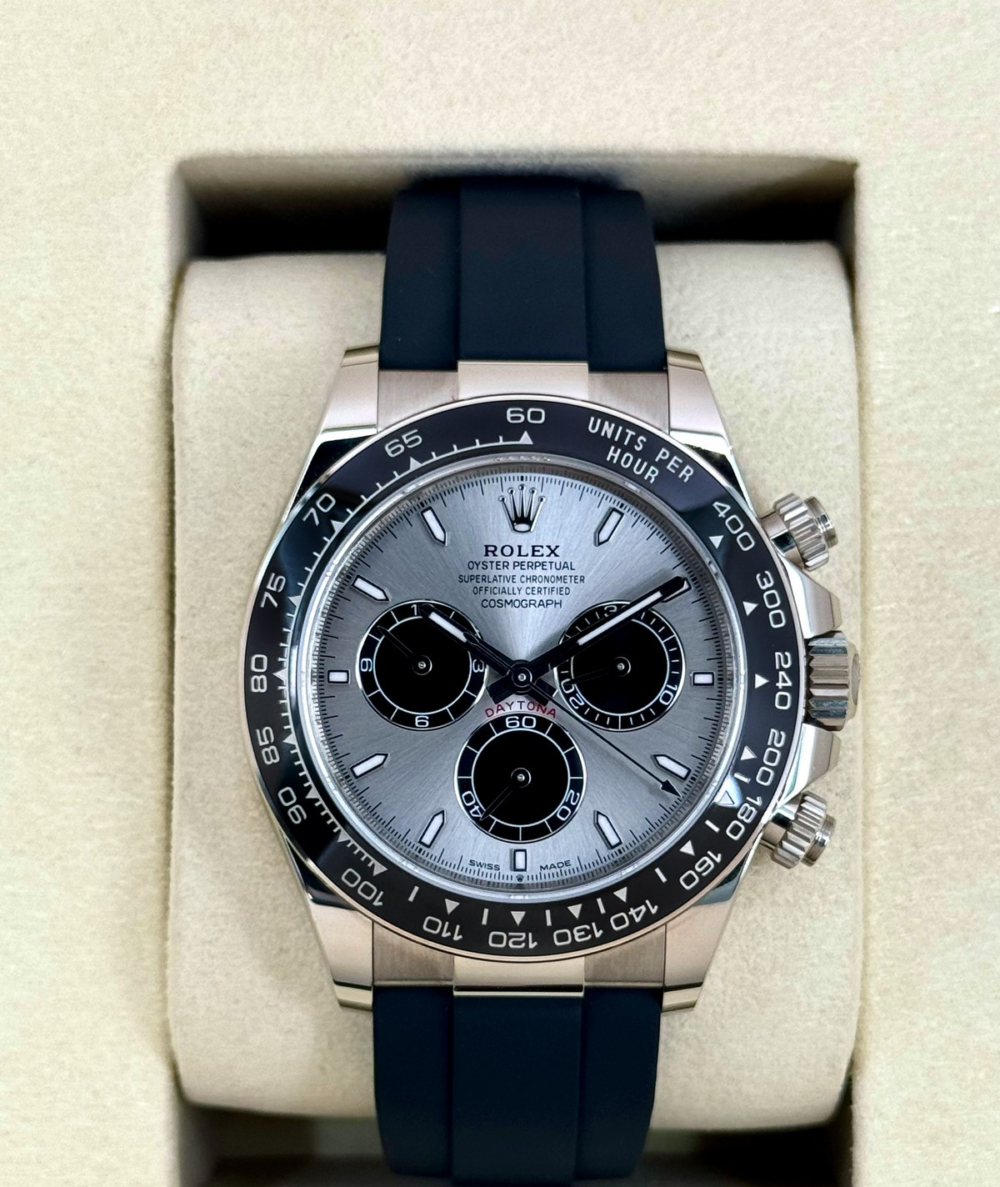 NEW 2026 Rolex Daytona 40mm 126519LN White Gold Oysterflex Silver Ghost Dial