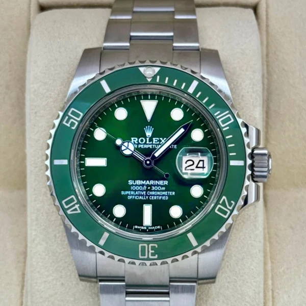 2019 Rolex Submariner “Hulk” 40mm 116610LV Green Dial
