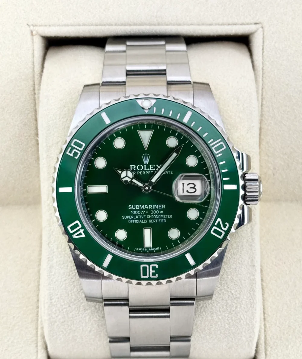 2016 Rolex Submariner “Hulk” 40mm 116610LV Green Dial