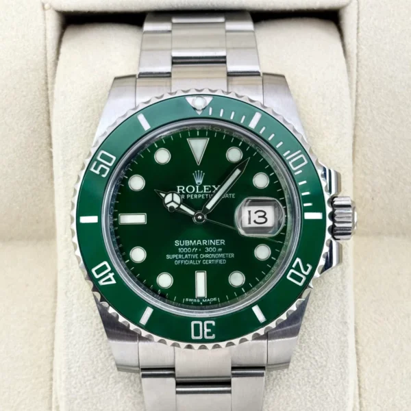 2016 Rolex Submariner “Hulk” 40mm 116610LV Green Dial