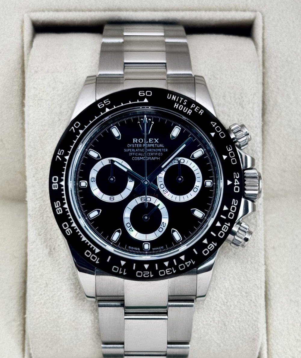 2021 Rolex Daytona 40mm 116500LN Stainless Steel Black Dial
