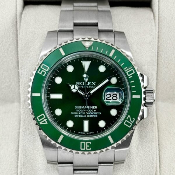 2015 Rolex Submariner “Hulk” 40mm 116610LV Green Dial
