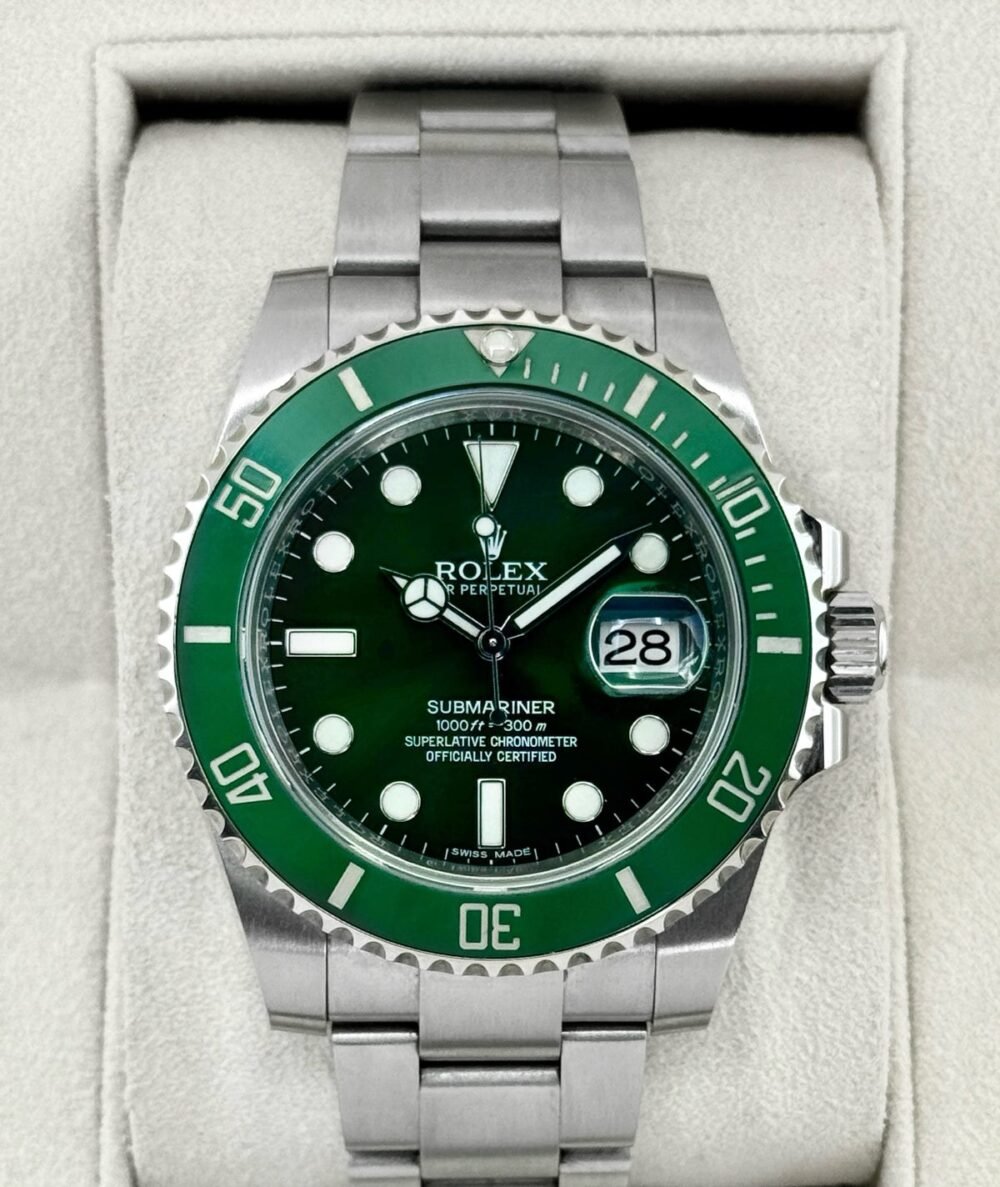 2013 Rolex Submariner “Hulk” 40mm 116610LV Green Dial