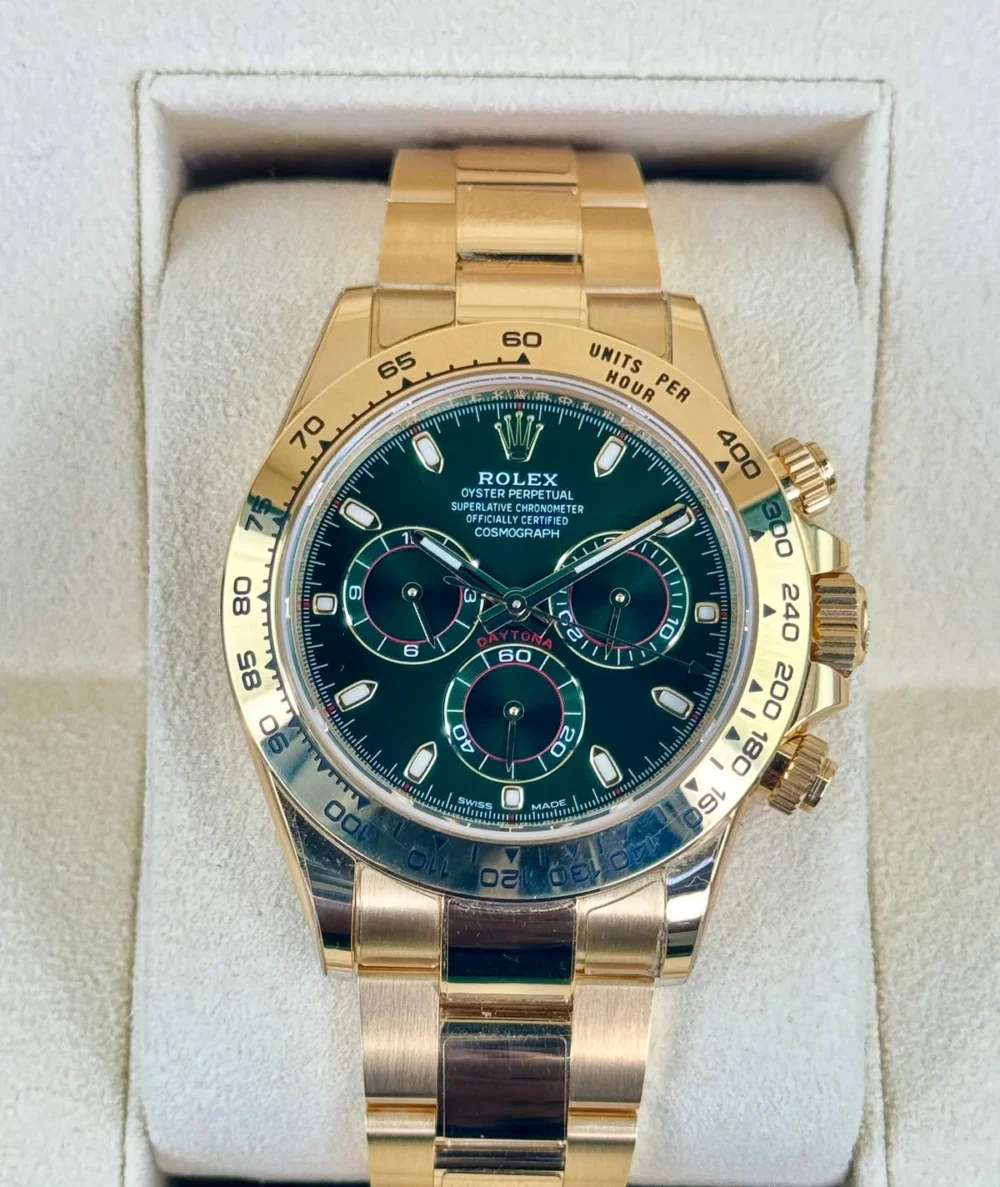 2023 Rolex Daytona "John Mayer" 40mm 116508 Yellow Gold Green Dial