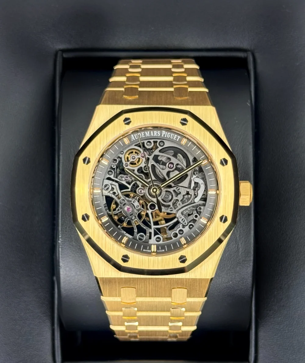 NEW 2025 Audemars Piguet Royal Oak 41mm 15407BA Double Balance Wheel Openworked
