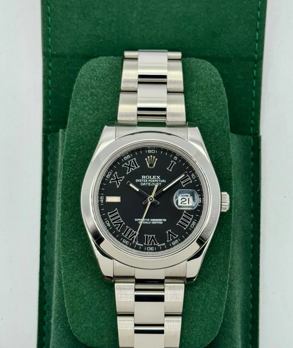2025 CPO Rolex Datejust II 41mm 116300 Stainless Steel Oyster Black Dial