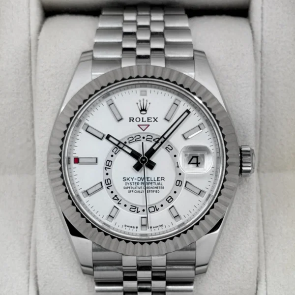 2023 Rolex Sky-Dweller 42mm 336934 Jubilee White Dial