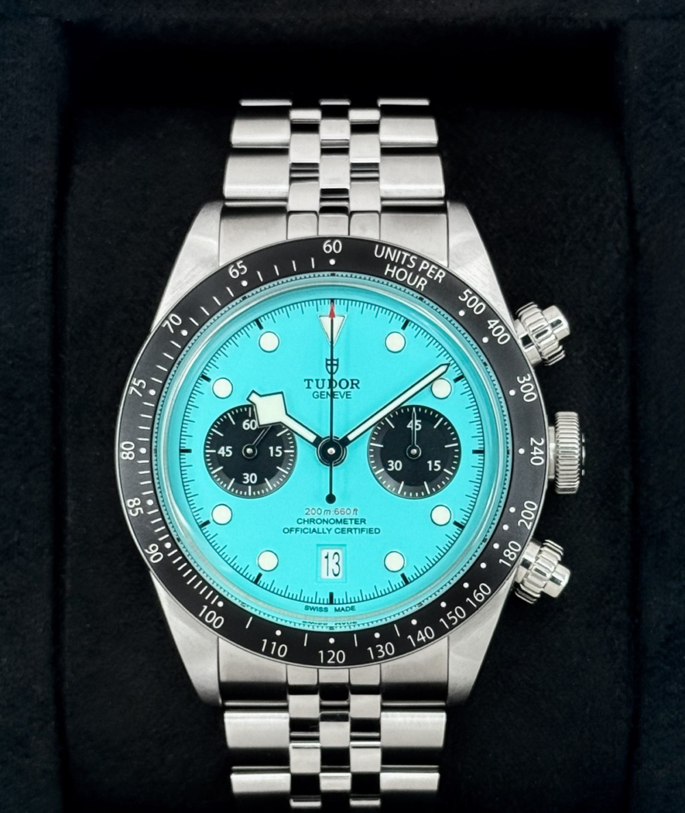 2026 Tudor Black Bay Chrono 41mm 79360N Flamingo Blue Dial