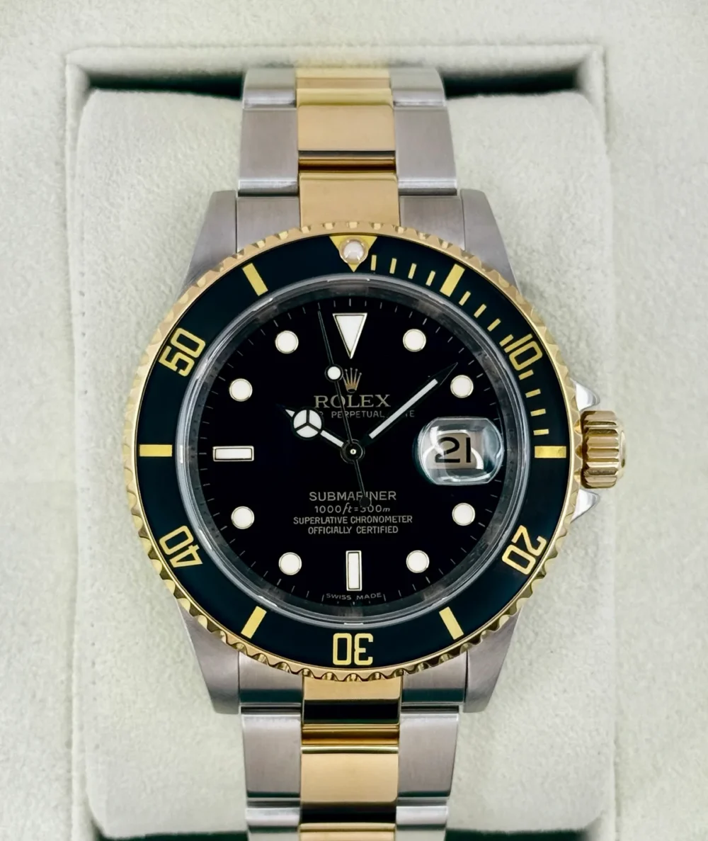 2009 Rolex Submariner 40mm 16613LN Two-Tone Black Dial (Collectors Set)