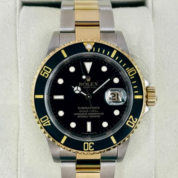 2009 Rolex Submariner 40mm 16613LN Two-Tone Black Dial (Collectors Set)