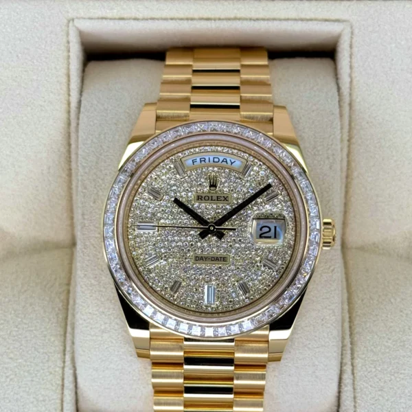 2025 Rolex Day-Date 40mm 228398TBR Diamond Paved Dial