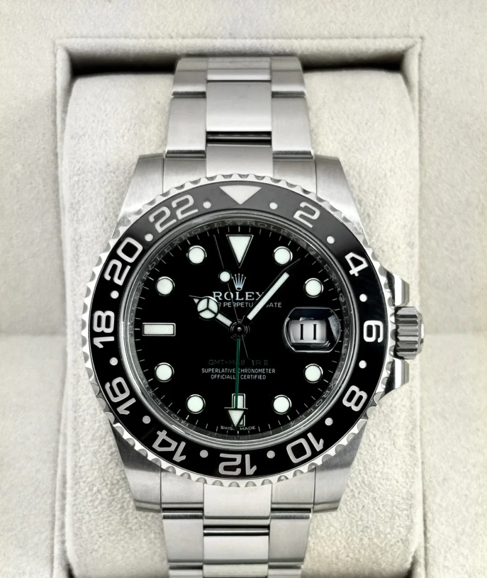 2018 Rolex GMT-Master II 40mm 116710LN Stainless Steel Black Dial
