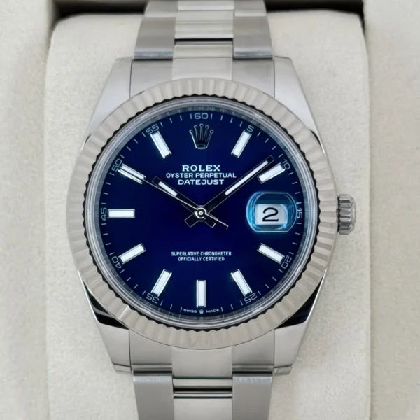 NEW 2025 Rolex Datejust 41mm 126334 Stainless Steel Oyster Blue Dial
