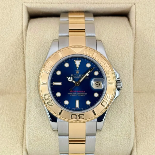 1999 Rolex Yacht-Master 35mm 68623 Two-Tone Blue Dial