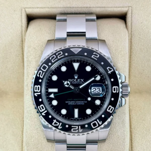 2011 Rolex GMT-Master II 40mm 116710LN Stainless Steel Black Dial