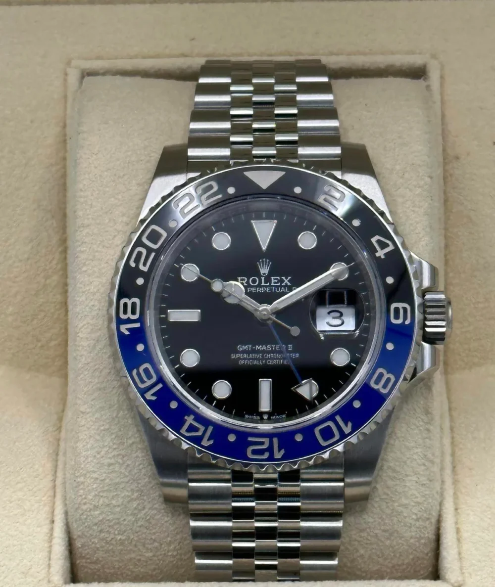 2023 Rolex GMT Master II "Batgirl" 40mm 126710BLNR Jubilee Black Dial