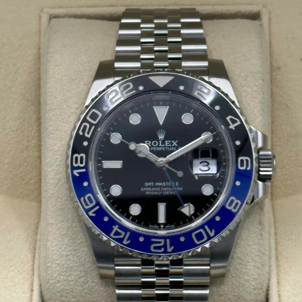 2023 Rolex GMT Master II "Batgirl" 40mm 126710BLNR Jubilee Black Dial