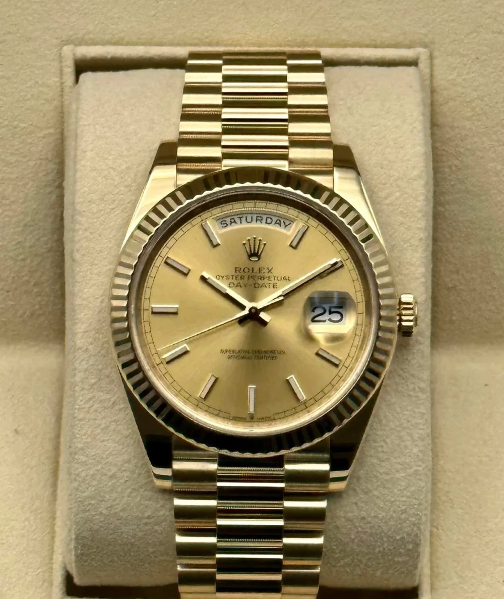 2020 Rolex Day-Date 40mm 228238 Presidential Champagne Dial