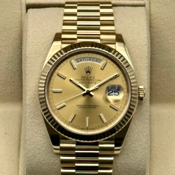 2020 Rolex Day-Date 40mm 228238 Presidential Champagne Dial