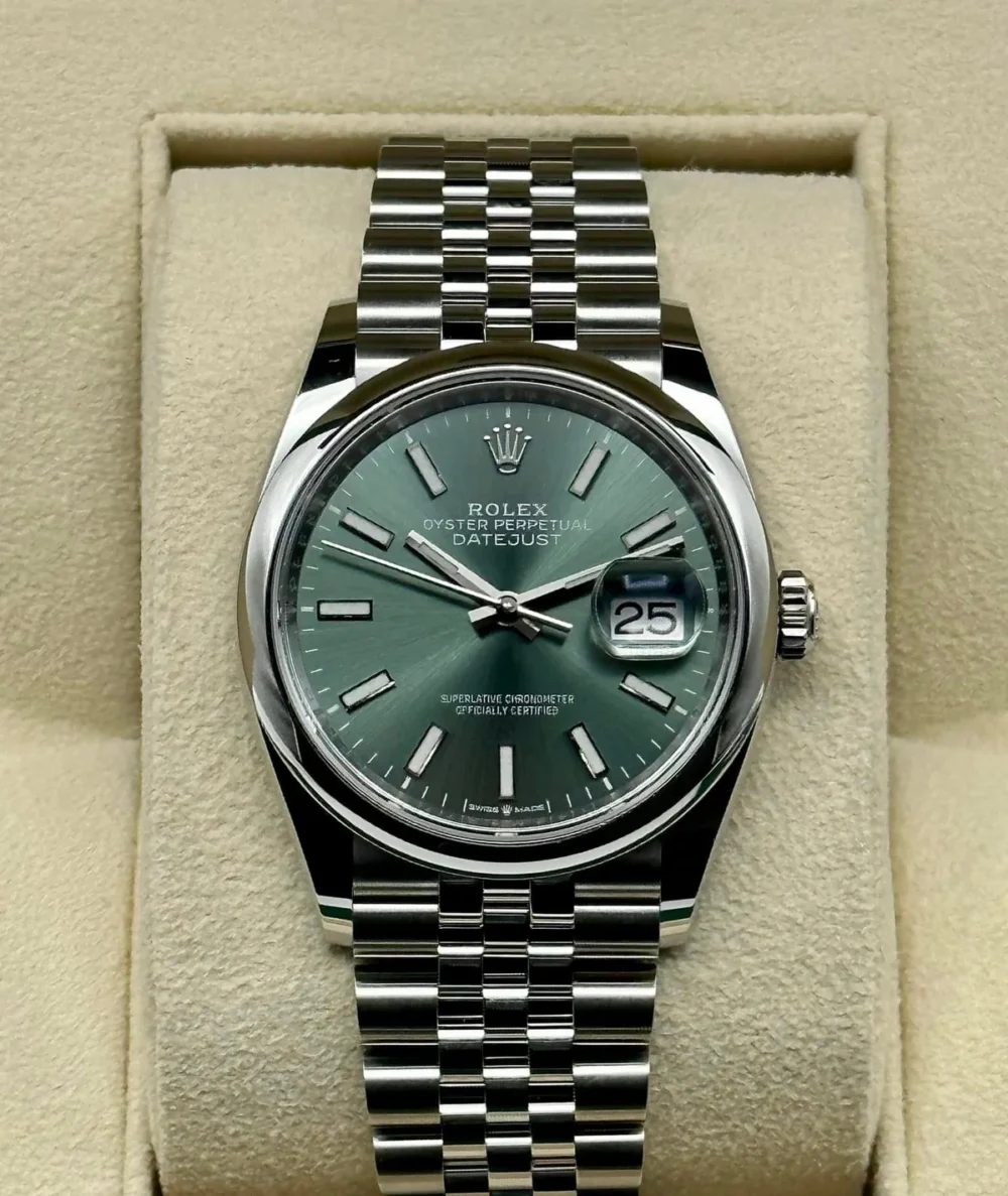 NEW 2025 Rolex Datejust 36mm 126200 Jubilee Mint Green Dial